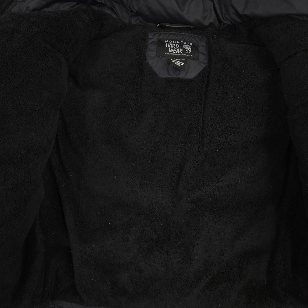 Mountain Hardwear Jacket Womens XS Black Down Puffer Removable Hood Full Zip - Picture 12 of 12